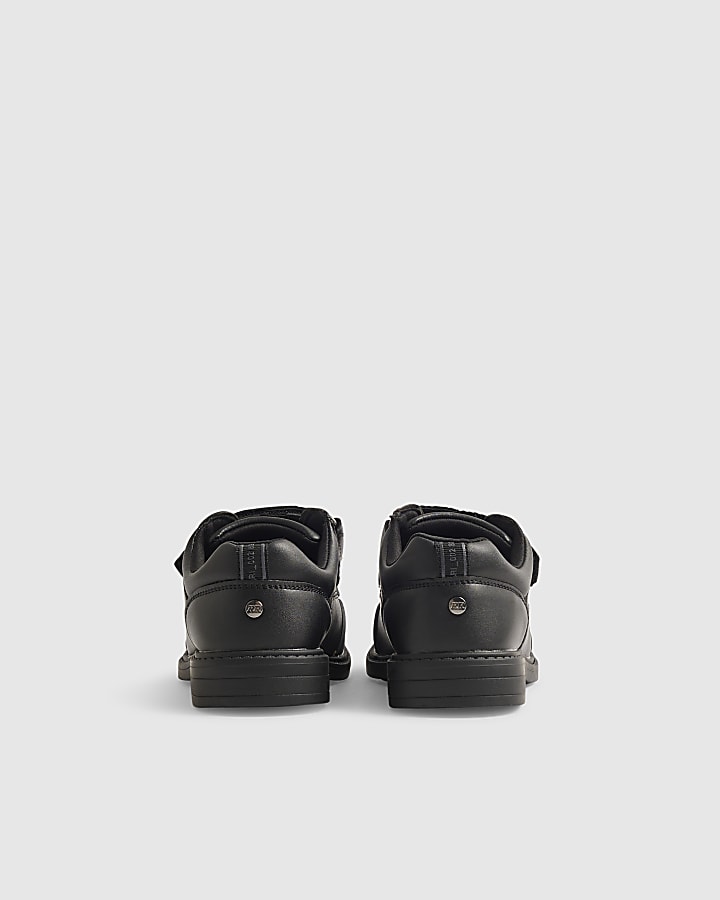 Boys Black Velcro Shoes