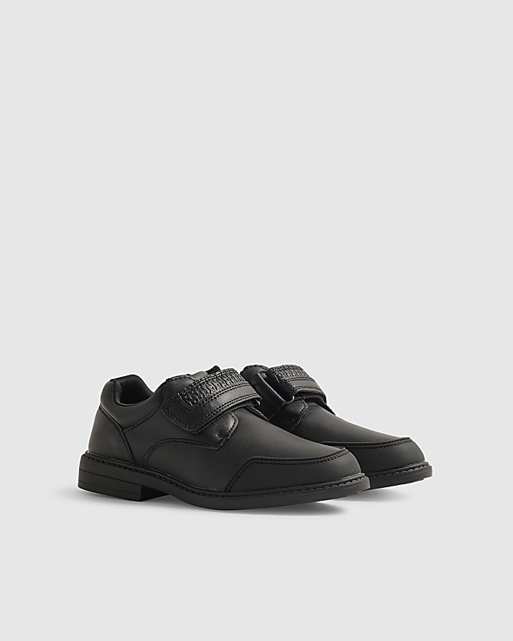 Boys Black Velcro Shoes