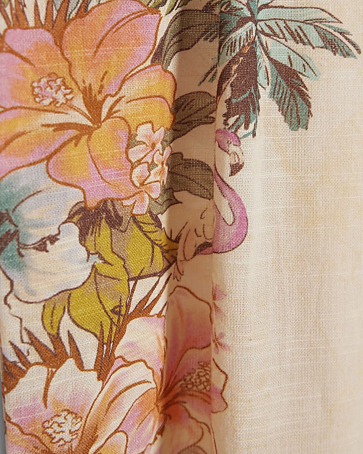 Mini Girls Cream Trousers Set