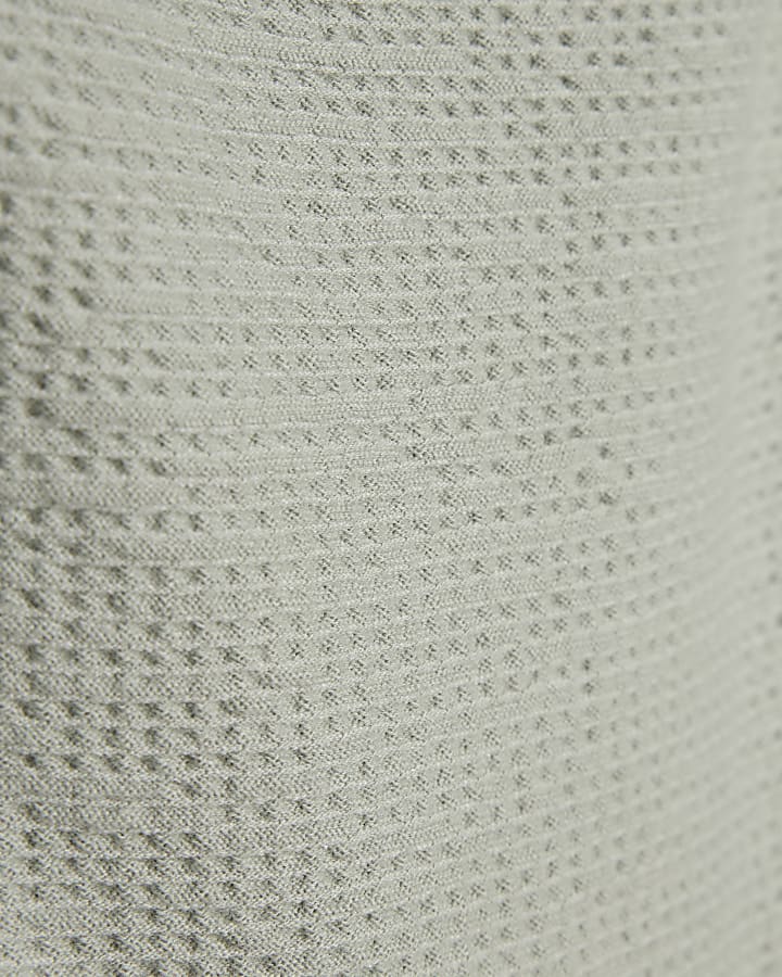 Girls Green Shirred Floral Playsuit