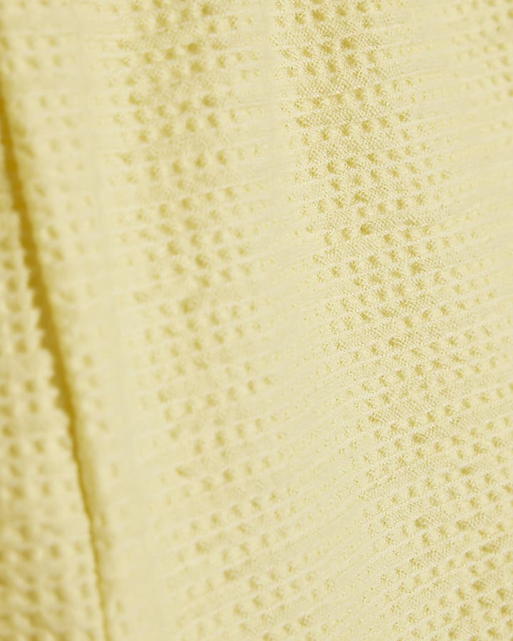 Mini Girls Yellow Seashell Top & Short Set