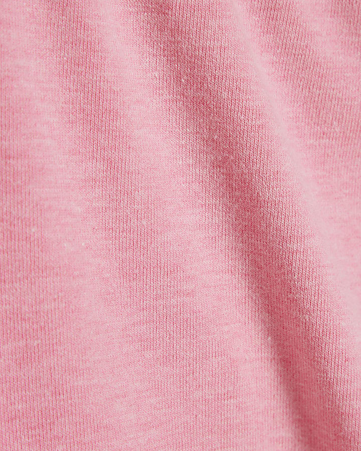 Girls Pink RI Waistband Cycle Shorts