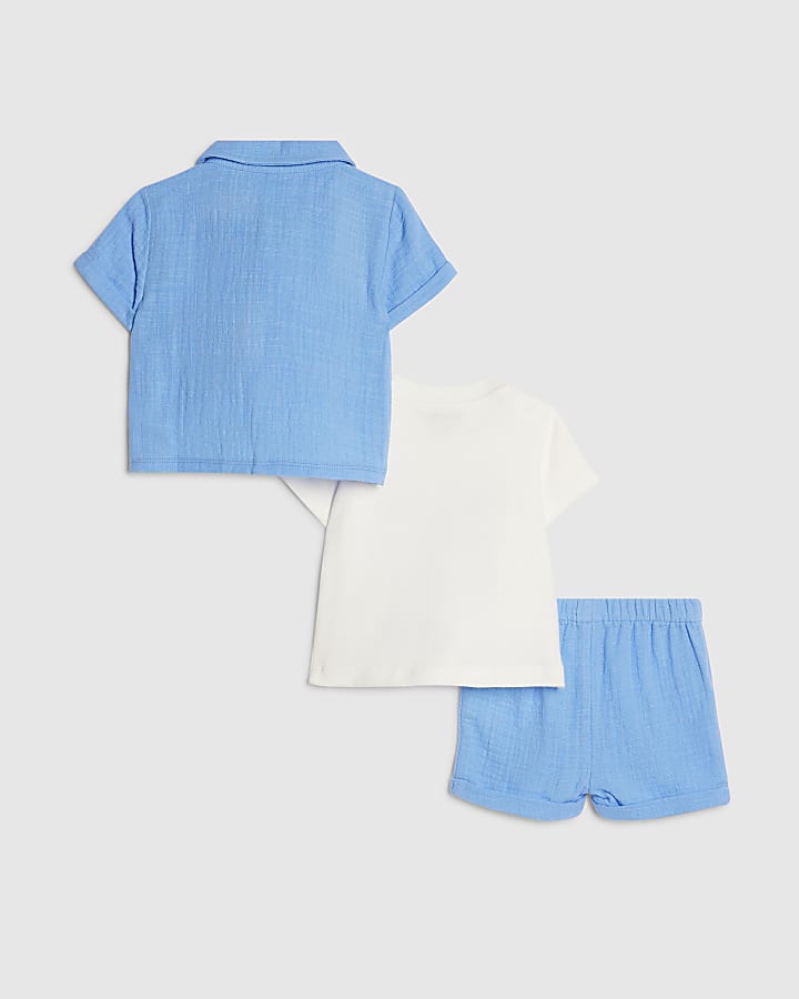 Baby Boys Blue Goose T-Shirt Set