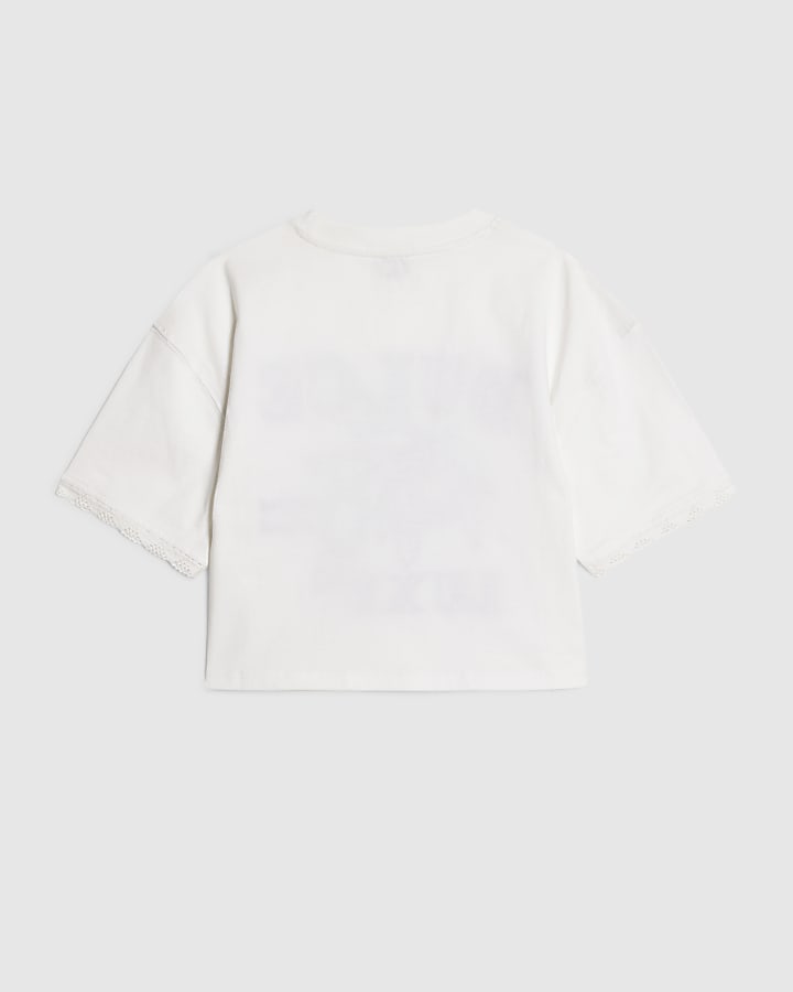 Girls White Dulce T-Shirt