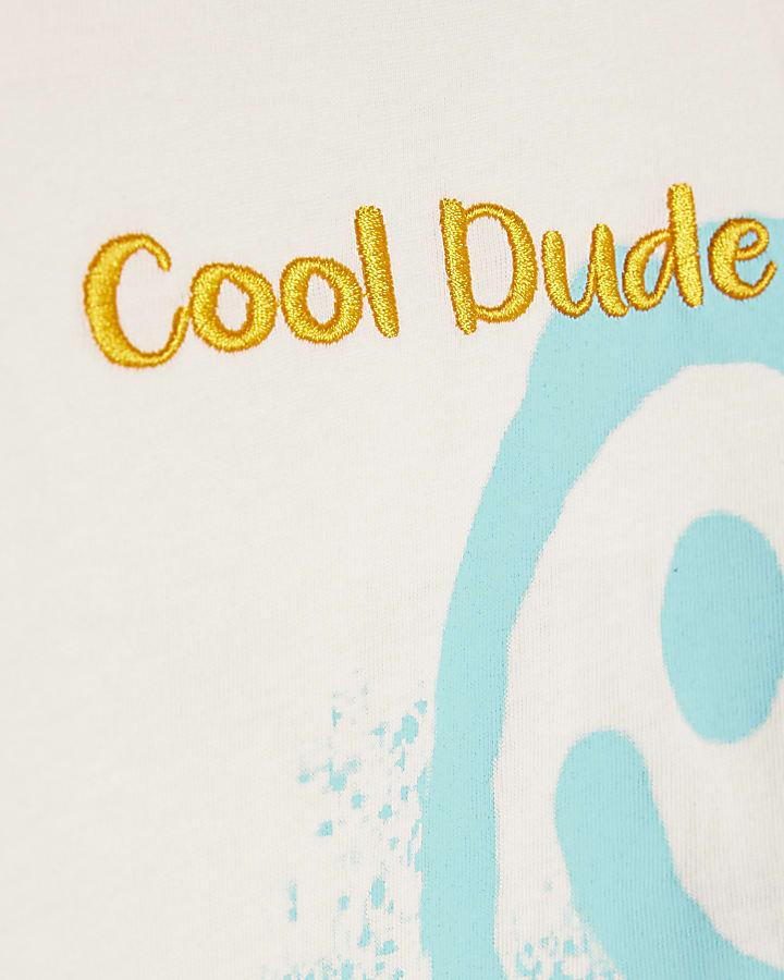 Baby Boys White Smile T-Shirt 3 Piece Set