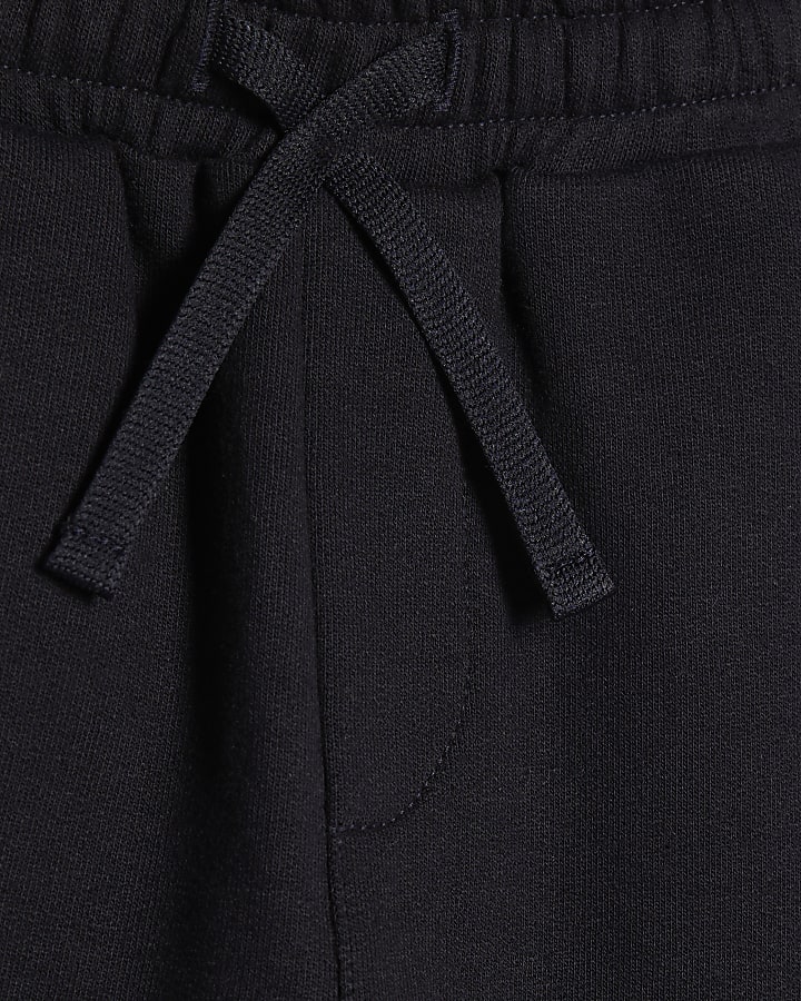 Mini Boys Navy Barrel Roll Up Joggers