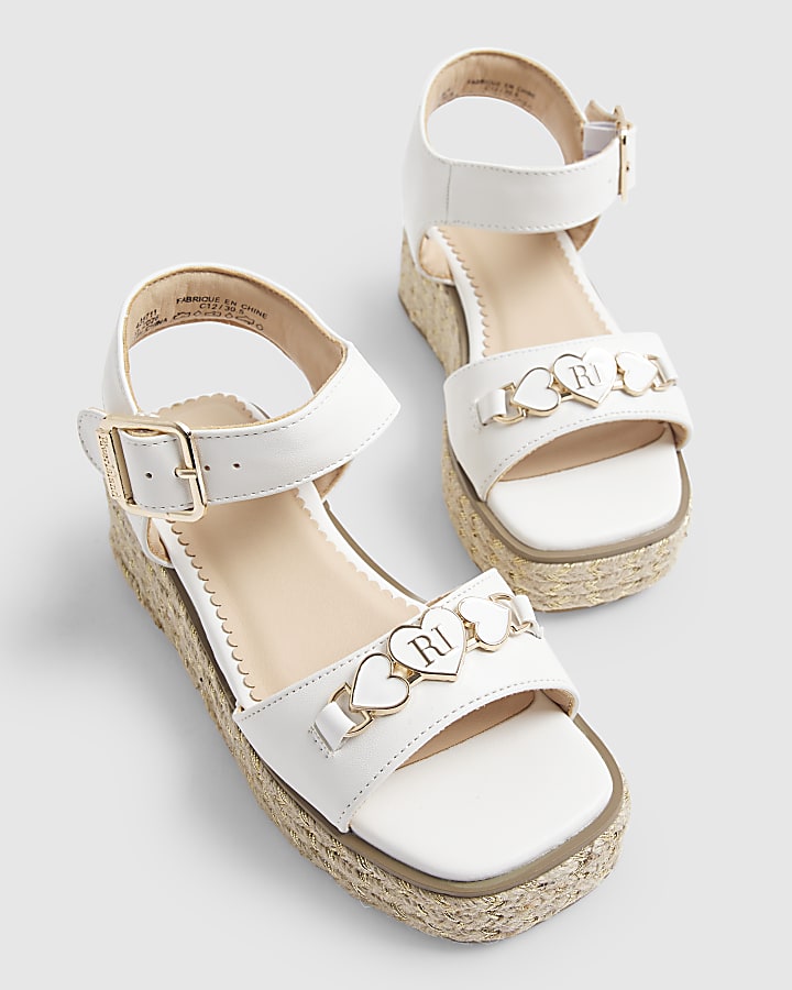 Girls White RI Snaffle Wedges