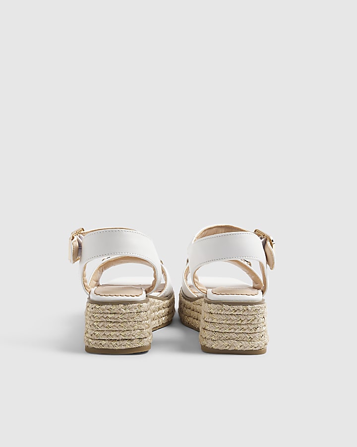 Girls White RI Snaffle Wedges