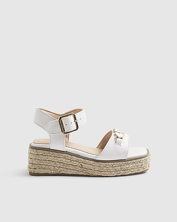 Girls White RI Snaffle Wedges