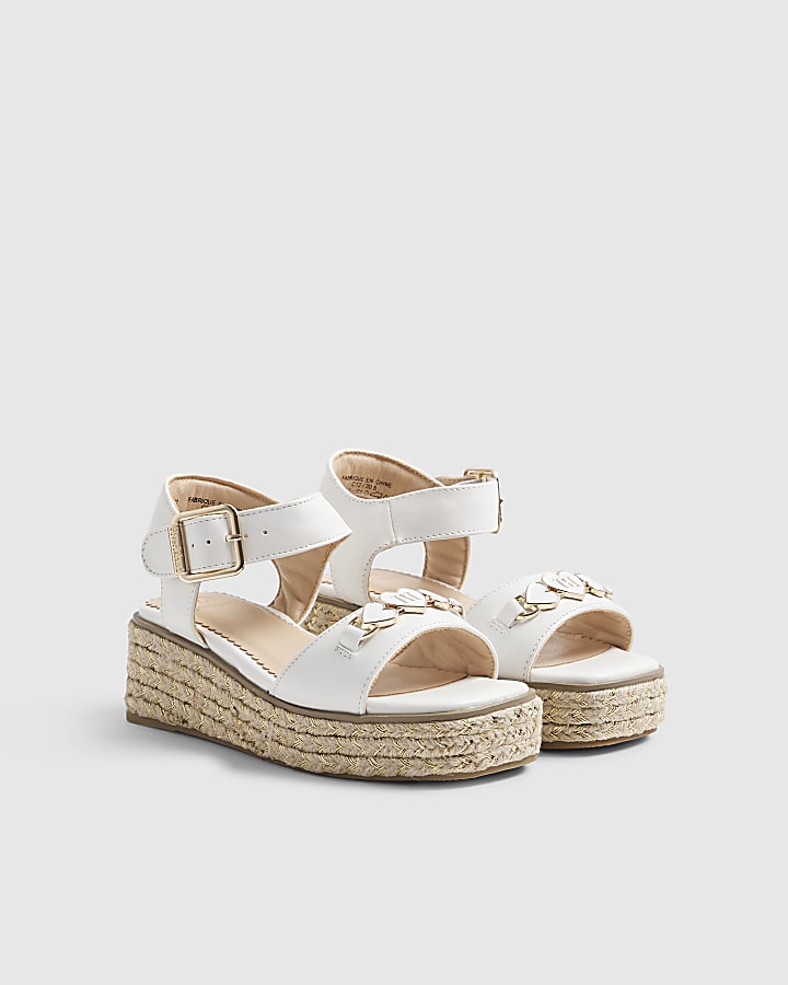 Girls White RI Snaffle Wedges