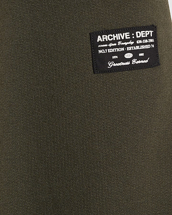 Mini Boys Khaki Barrel Leg Joggers