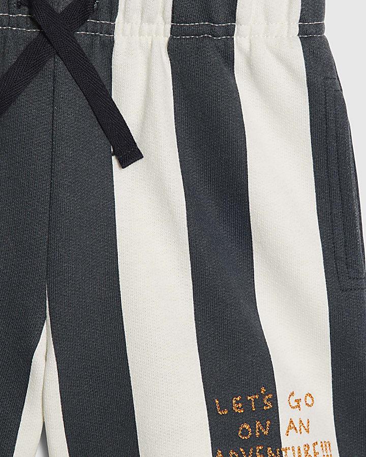 Mini Boys Navy Abbie Rosie Striped Set