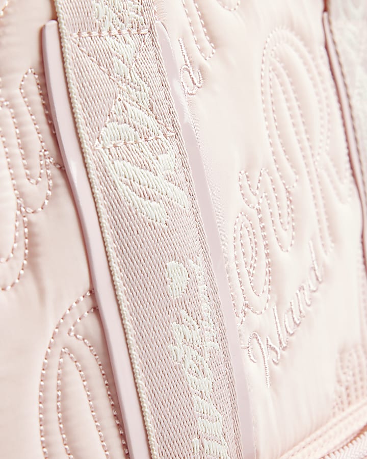 Girls Pink RI Quilted Backpack