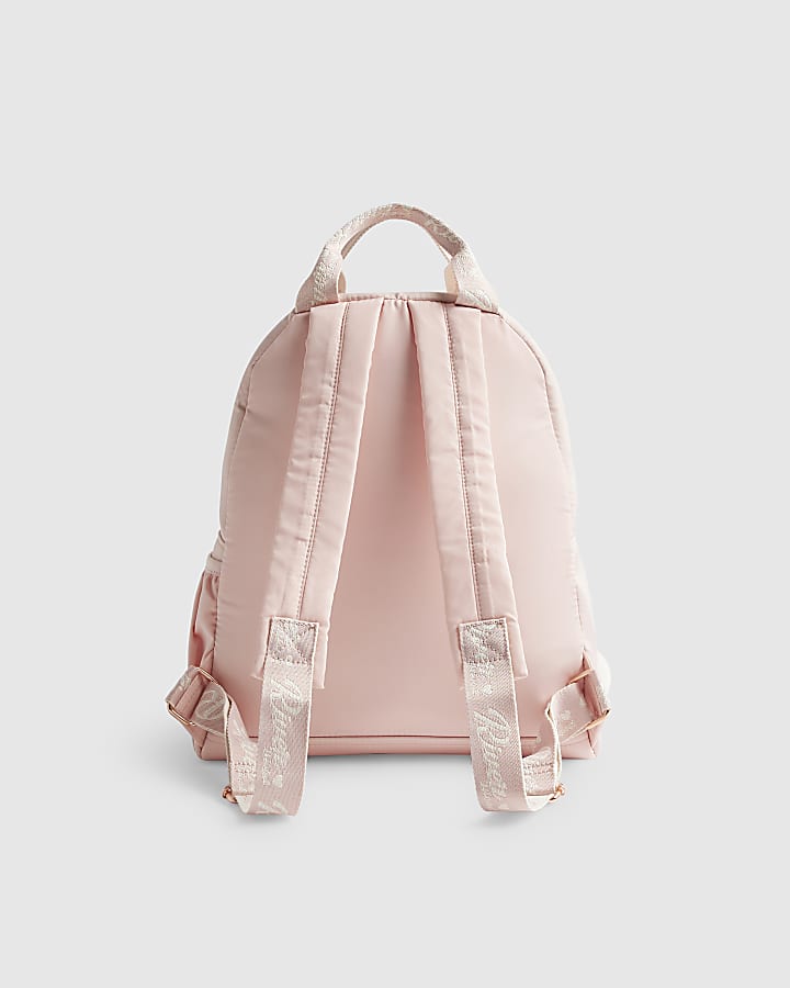 Girls Pink RI Quilted Backpack