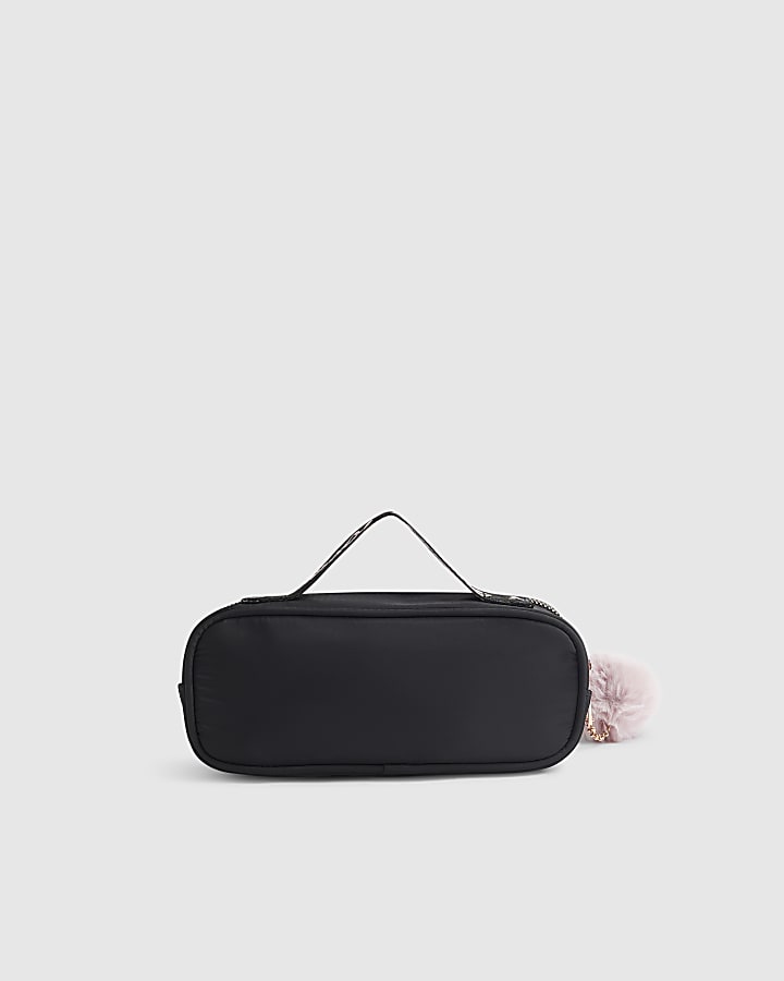Girls Black RI Quilted Pencil Case