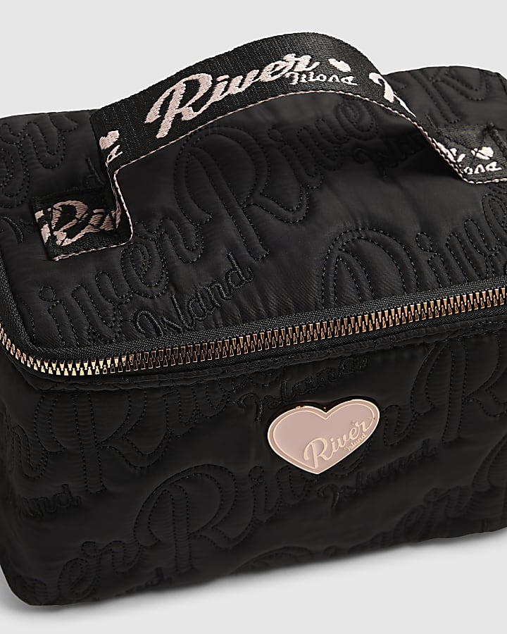 Girls Black Nylon RI Scripty Lunchbox