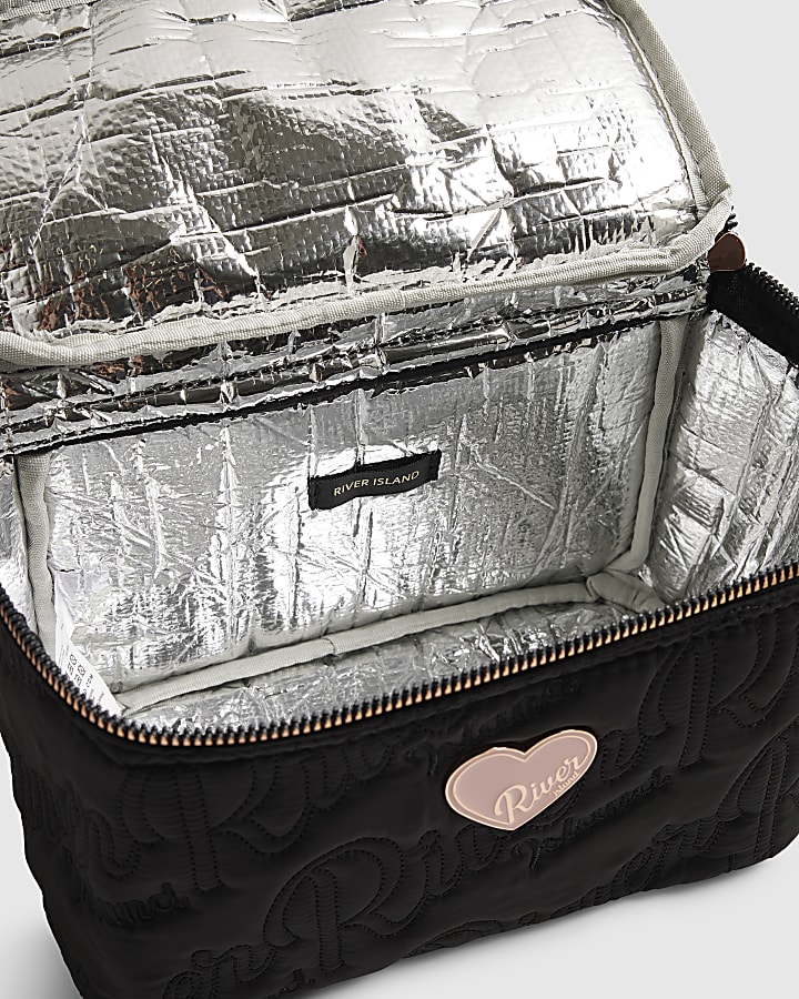 Girls Black Nylon RI Scripty Lunchbox