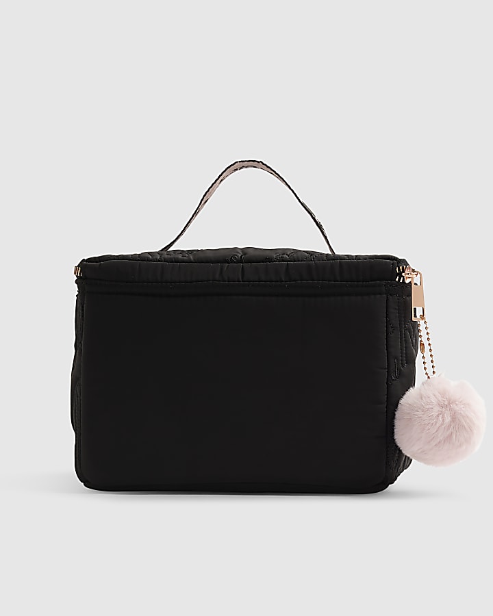 Girls Black Nylon RI Scripty Lunchbox