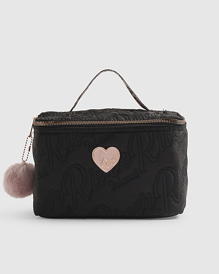 Girls Black Nylon RI Scripty Lunchbox