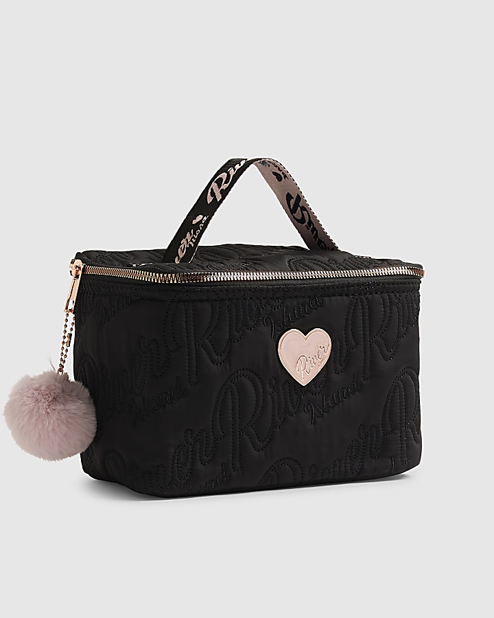 Girls Black Nylon RI Scripty Lunchbox