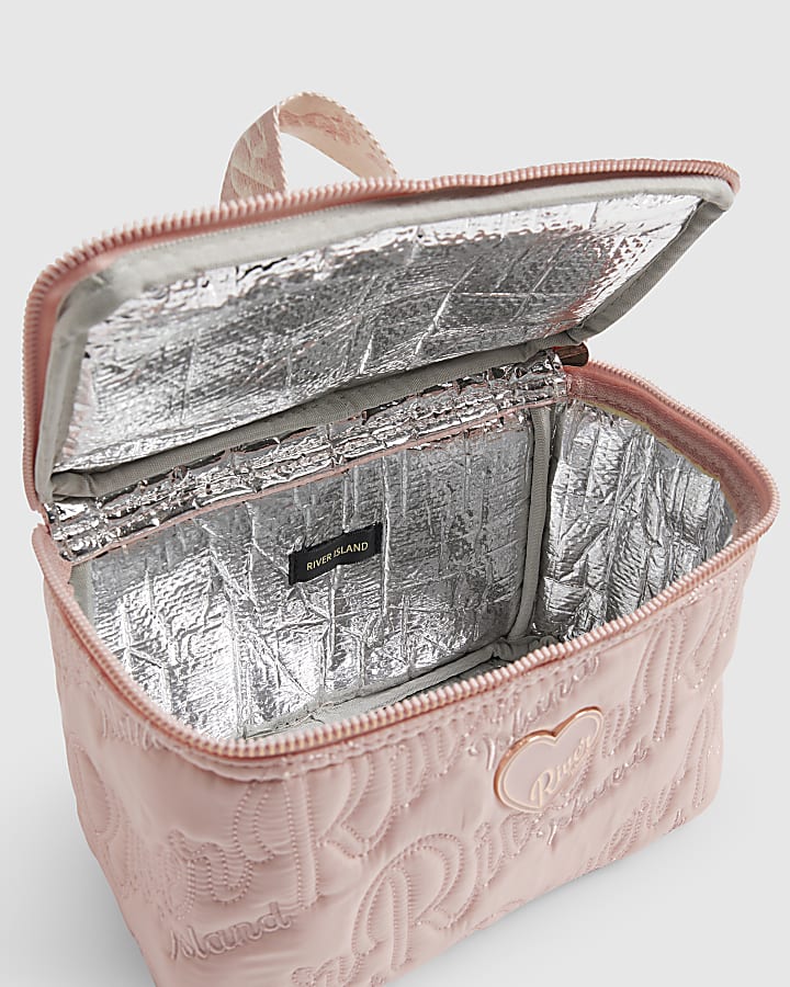 Girls Pink Nylon RI Scripty Lunchbox