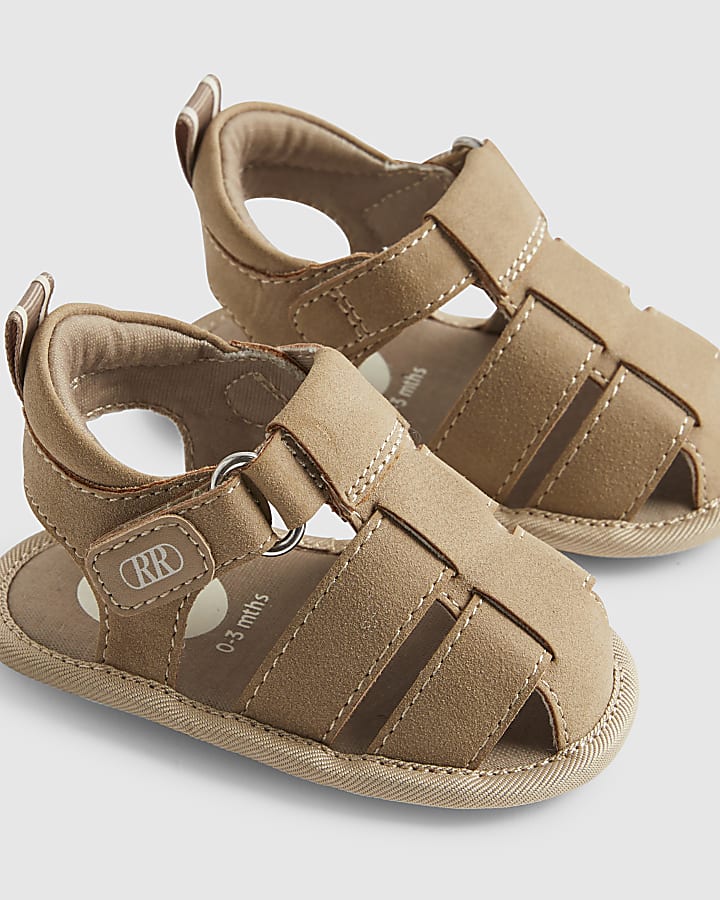 Baby Boys Beige Fisherman Sandals