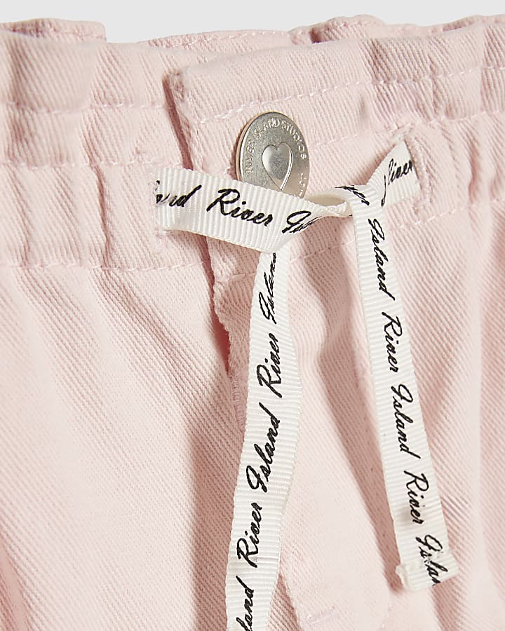 Mini Girls Pink Wide Leg Jeans