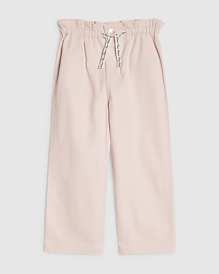Mini Girls Pink Wide Leg Jeans