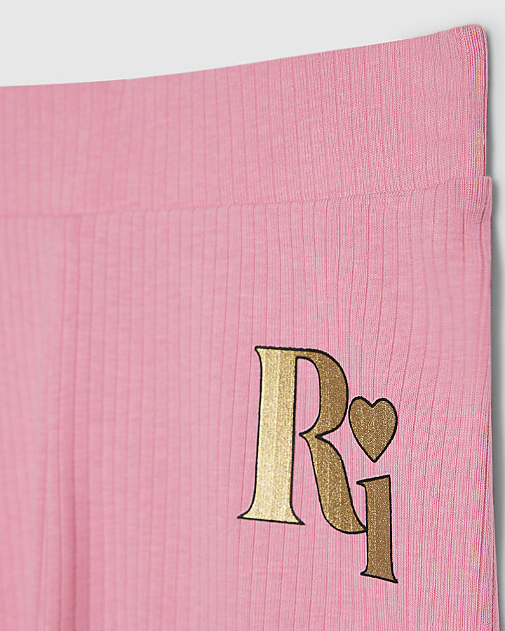 Mini Girls Pink Necklace T-Shirt Set