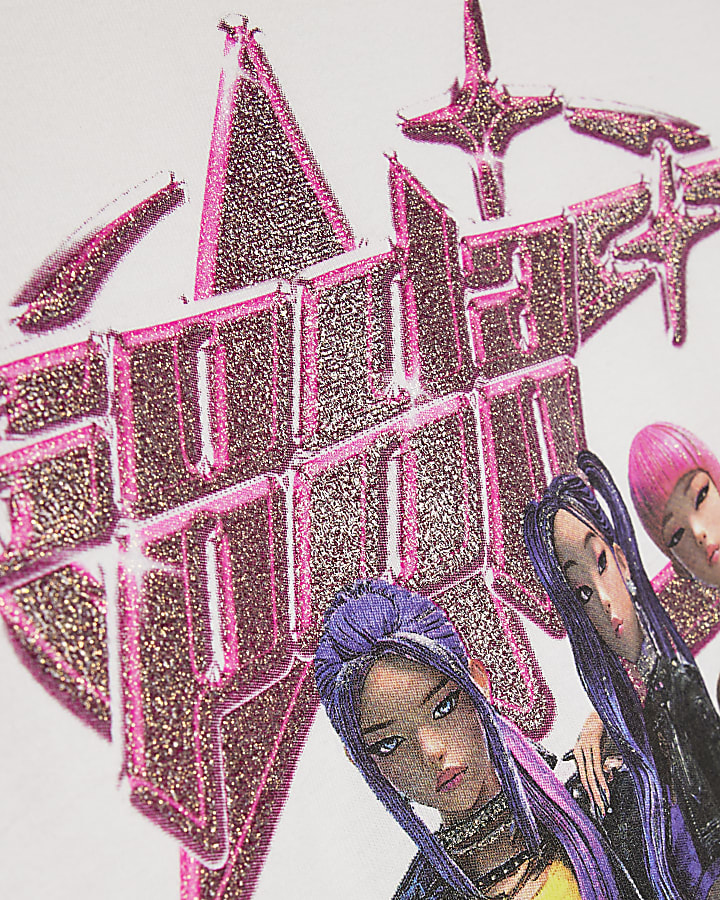 Girls White Soda Pop Girl Group T-Shirt