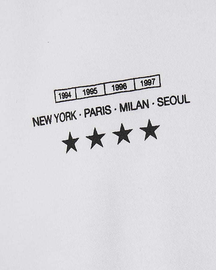 Mini Boys White Auture Studios Bear T-Shirt