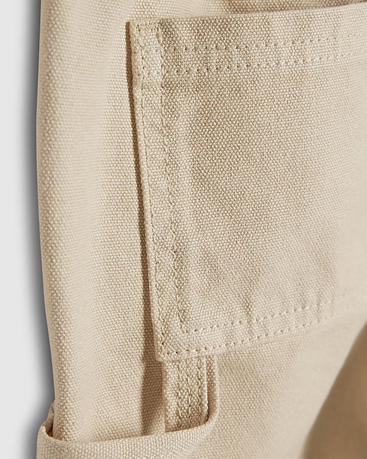 Mini Boys Beige Twill Trousers