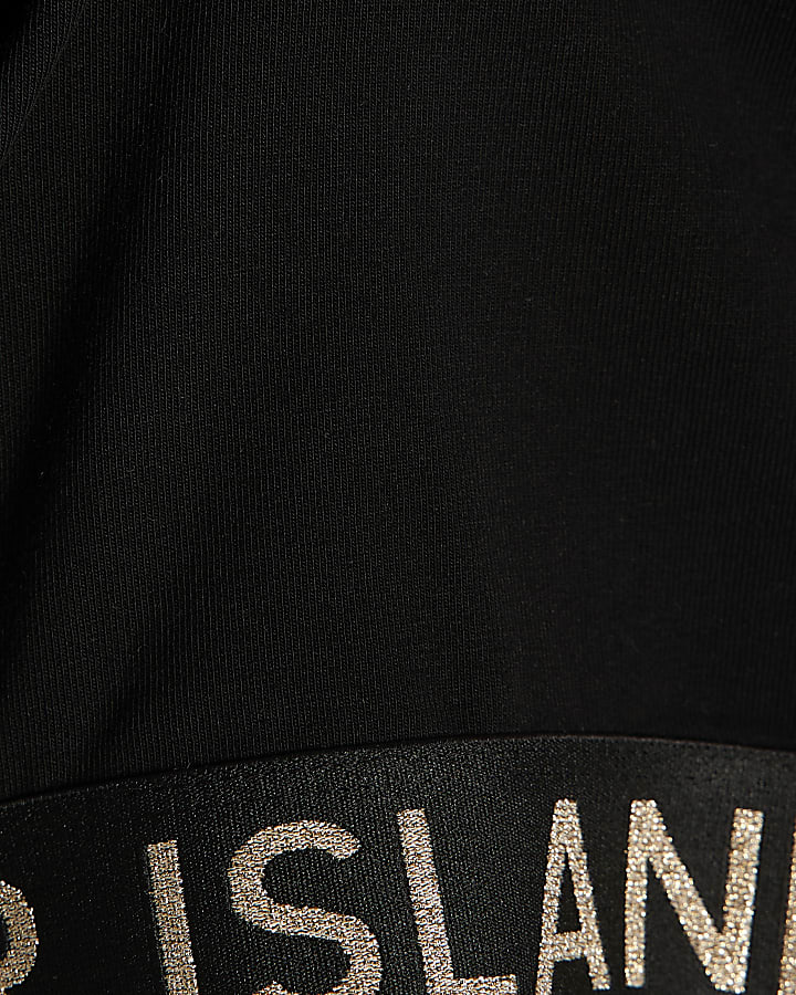 Girls Black Cut Out Top