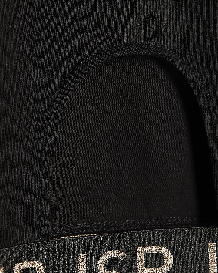 Girls Black Cut Out Top