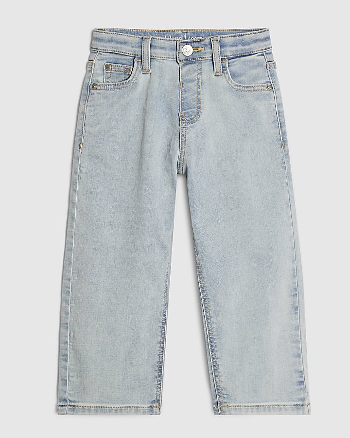 Mini Boys Blue Loose Jeans