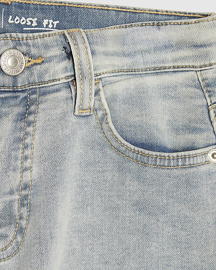 Boys Blue Loose Fit Jeans