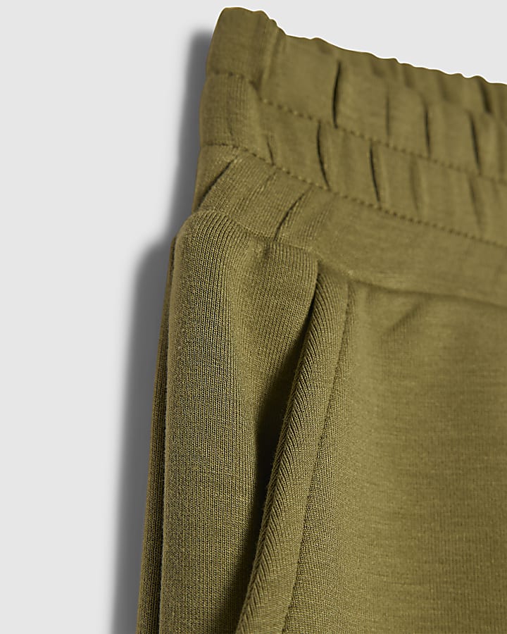 Girls Khaki Bow Wide Leg Trousers