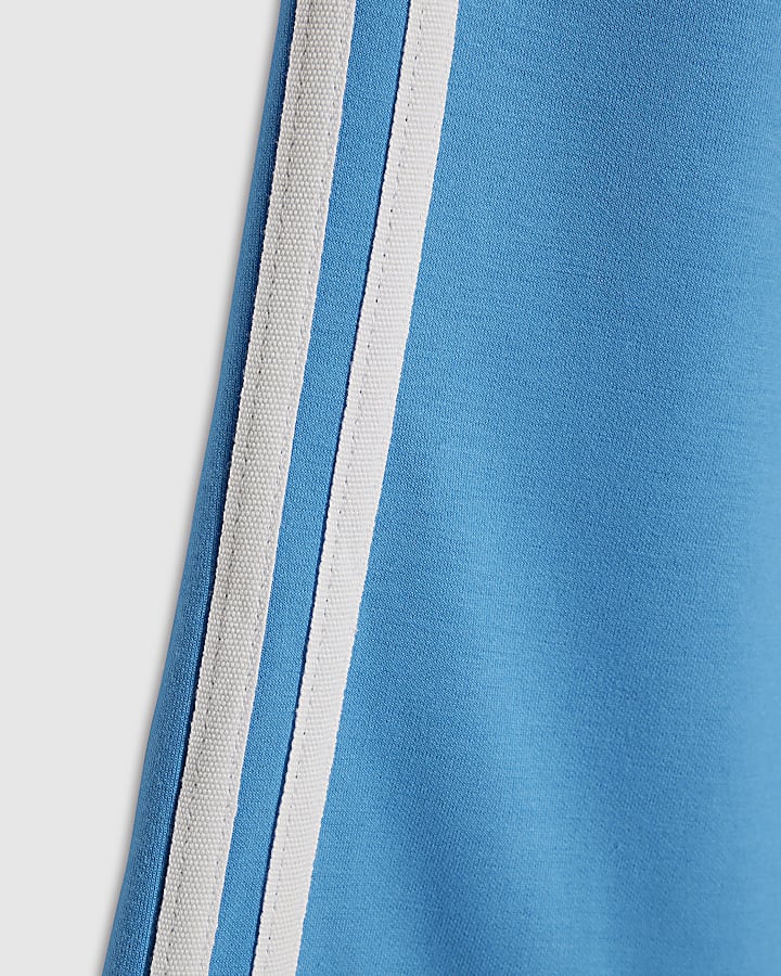 Girls Blue Side Stripe Joggers