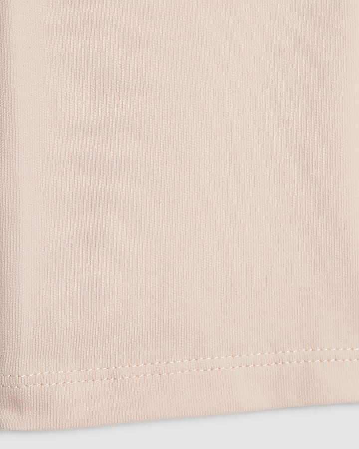 Mini Girls Pink RI Waistband Cycling Shorts