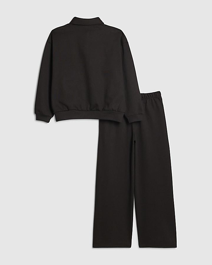 Boys Black Shirt Set