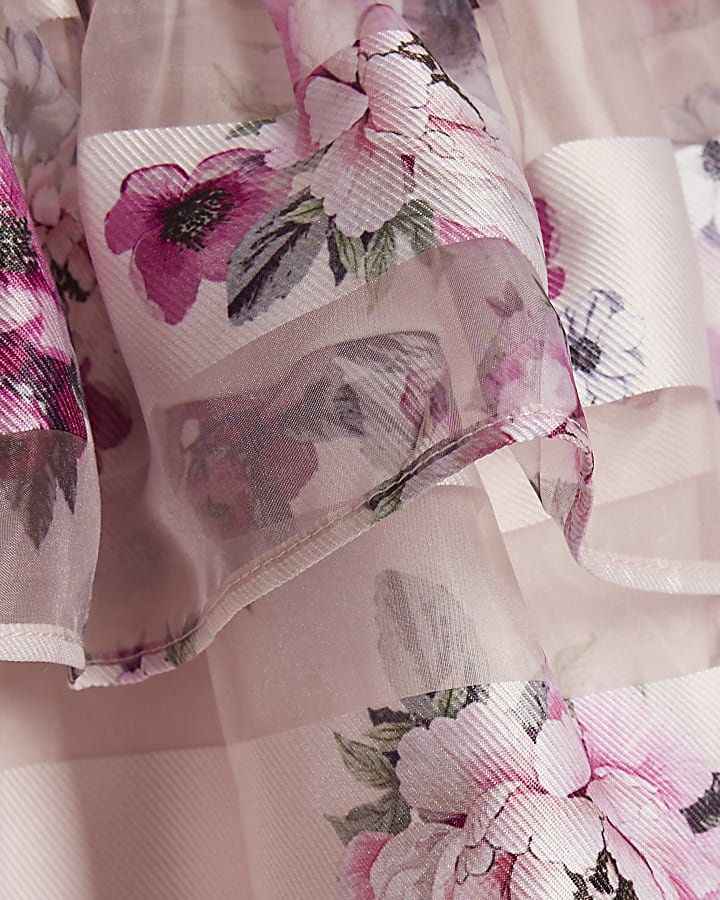 Baby Girls Purple Floral Dress