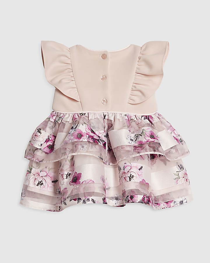 Baby Girls Purple Floral Dress