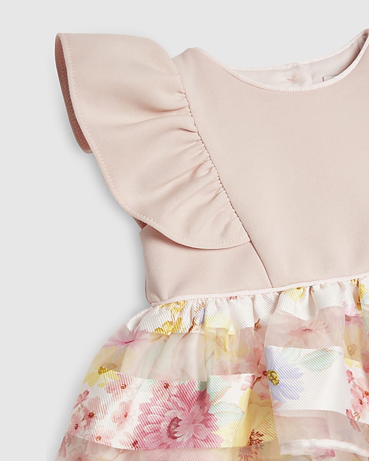 Baby Girls Pink Floral Dress