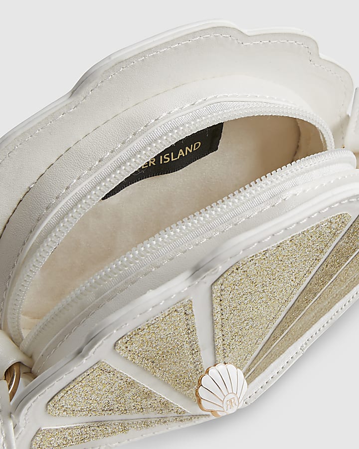 Girls Gold Shell Cross Body Bag