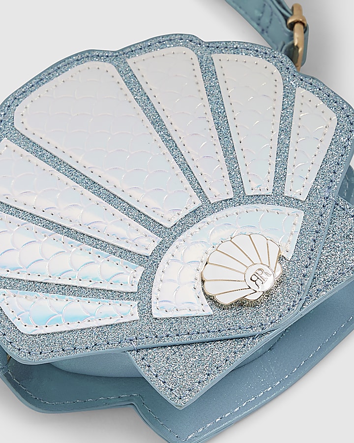 Blue Shell Cross Body Bag