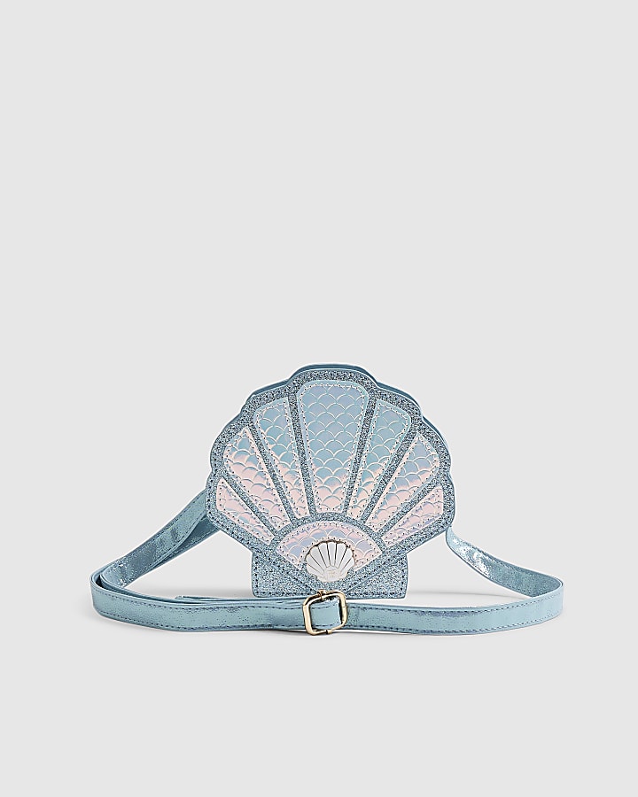Blue Shell Cross Body Bag