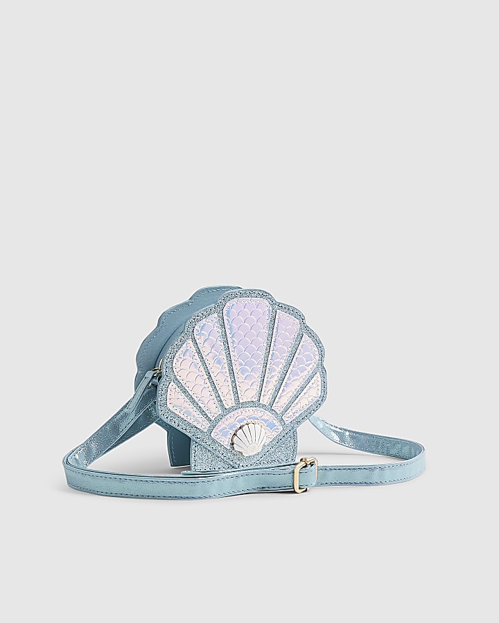 Blue Shell Cross Body Bag