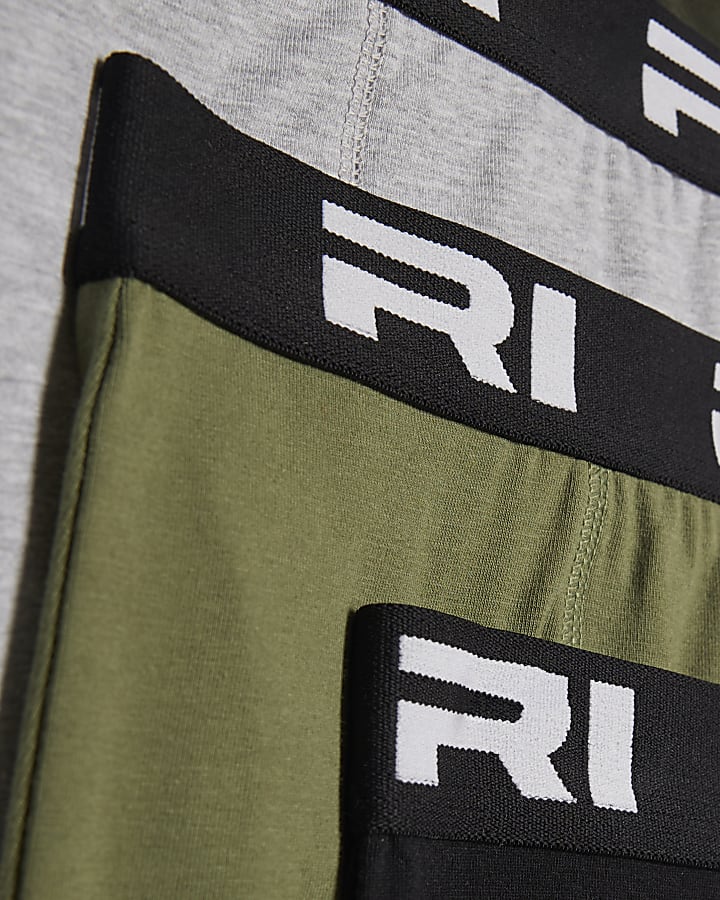 Boys Khaki Pack Of 5 Boxers