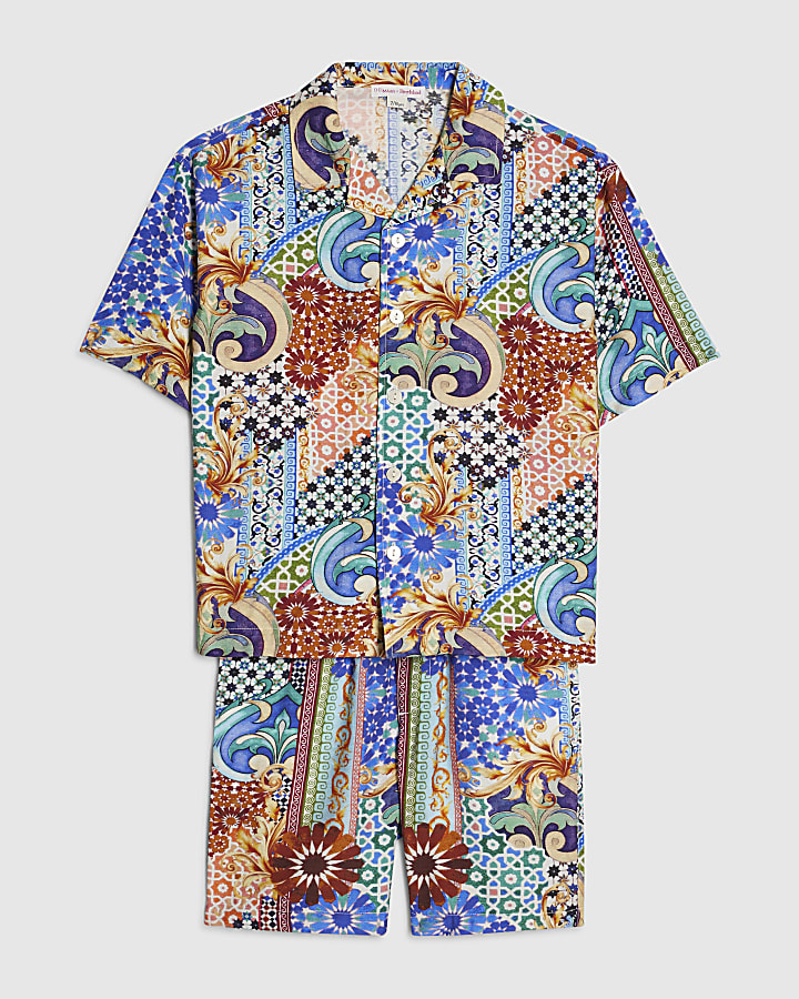 Boys Blue Shirt & Short Set