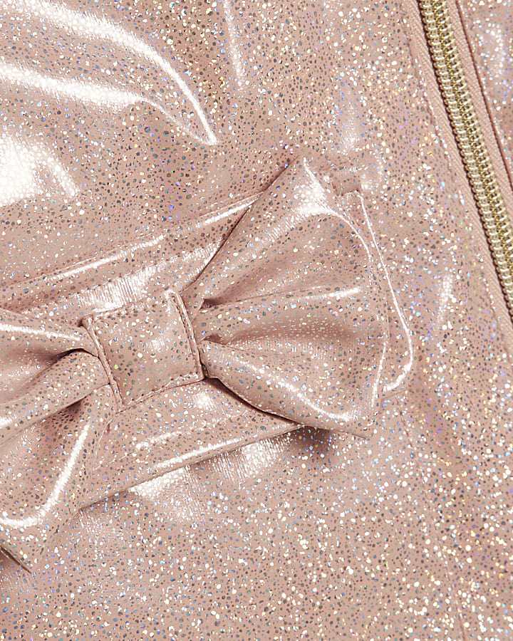 Mini Girls Pink Glitter Rainmac